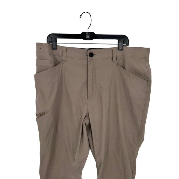 Orvis Men's Flat Front Nylon Canvas Pants Khaki Tan Size 40x34 (Note Flaw) - Picture 5 of 16